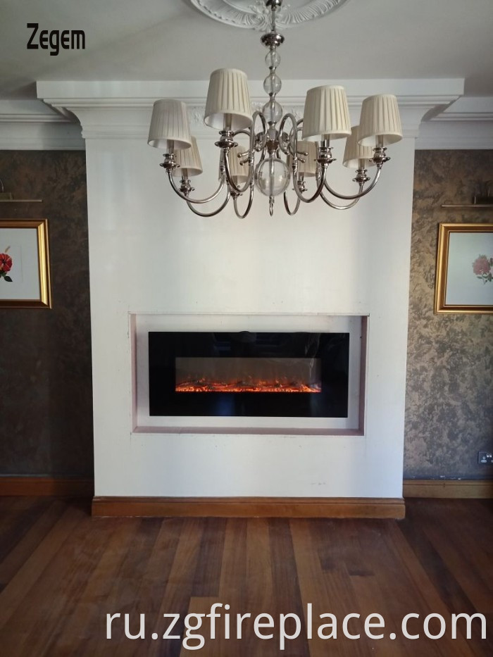 G-01 fireplace with wood